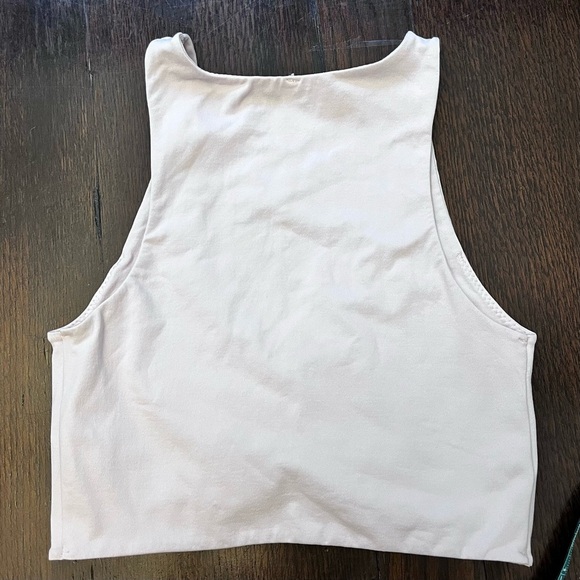 Garage Pink Deep V Neck Ruched Bralette Crop Tank size Small - Picture 5 of 6